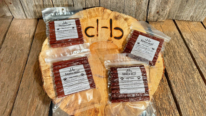 All beef dog treats, heart, liver, tongue, ground beef, all natural.