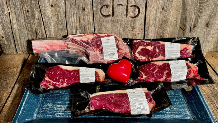 Valentine's Special, Tomahawk steak, ribeye, New York Strip steak, Picanha steak, Brazilian steak